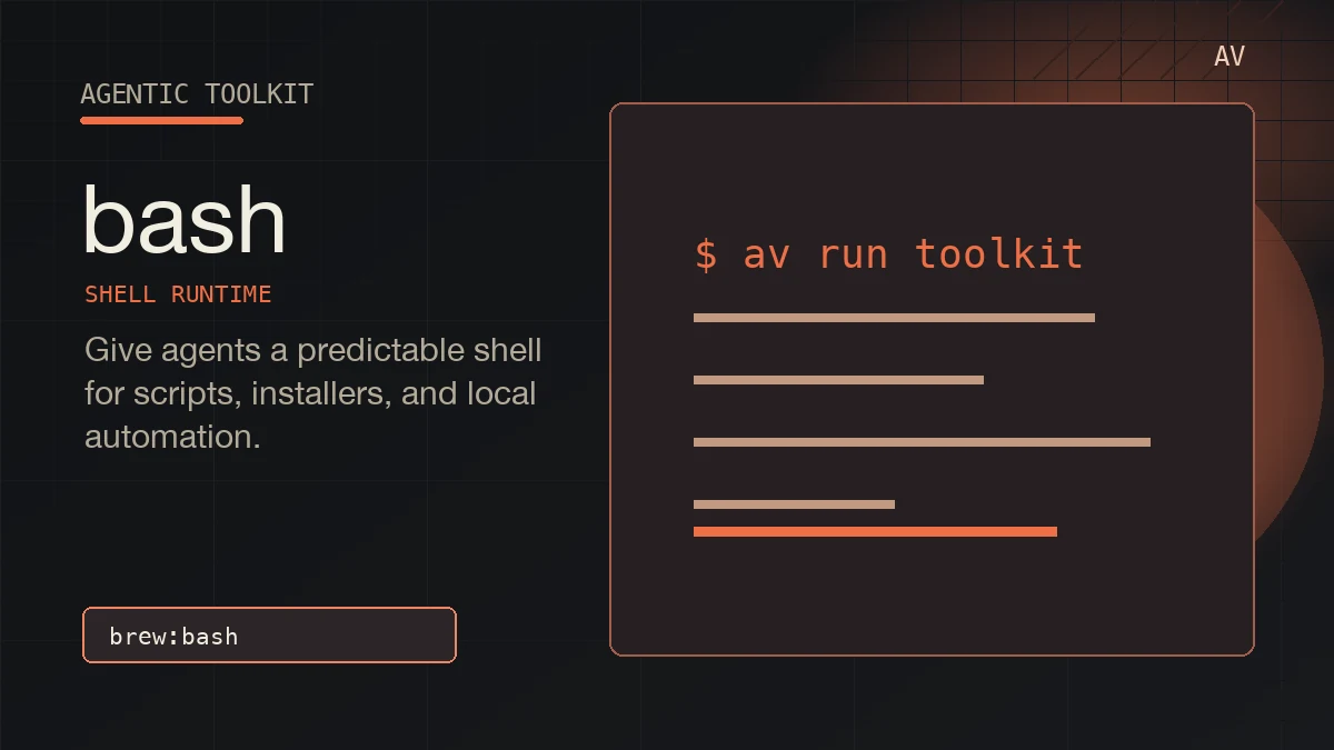 Abstract Agentic Toolkit artwork for bash