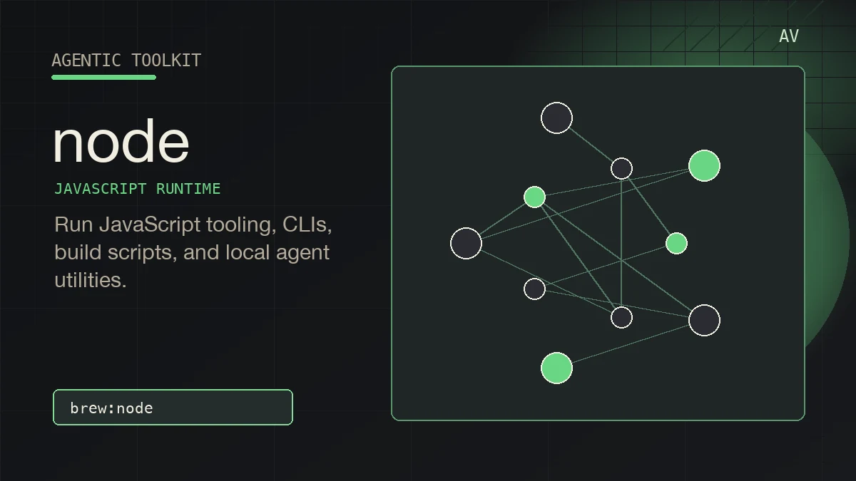 Abstract Agentic Toolkit artwork for node