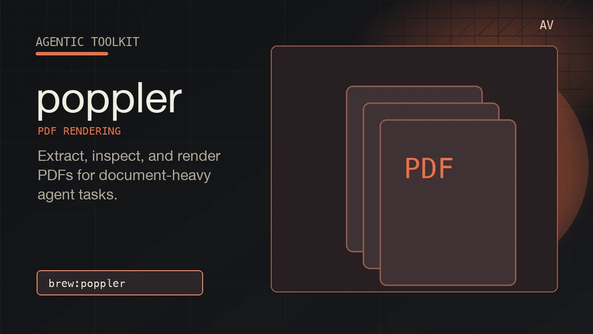 Abstract Agentic Toolkit artwork for poppler