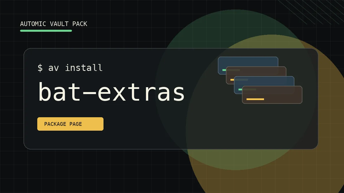 Abstract UNIX++ Pack artwork for bat-extras