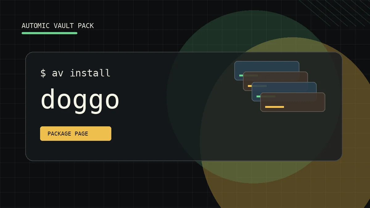 Abstract UNIX++ Pack artwork for doggo