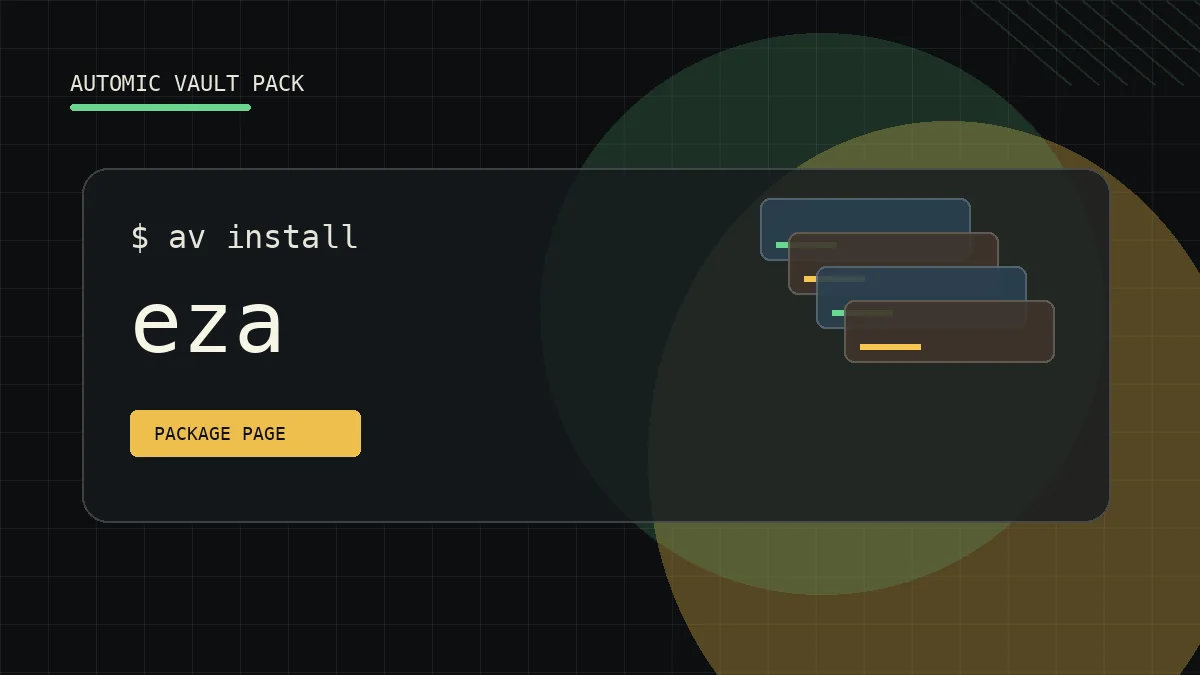 Abstract UNIX++ Pack artwork for eza