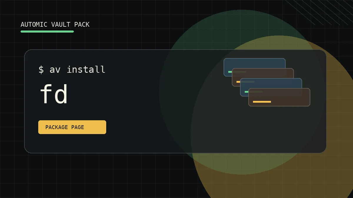 Abstract UNIX++ Pack artwork for fd