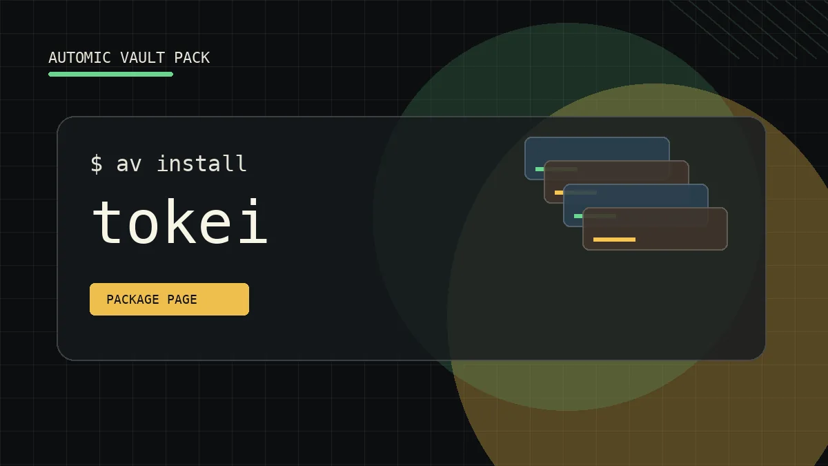 Abstract UNIX++ Pack artwork for tokei
